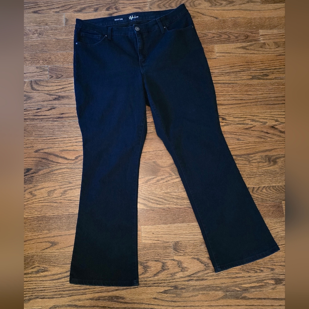 Style & Co. 14WP Dark Denim Bootcut Jeans